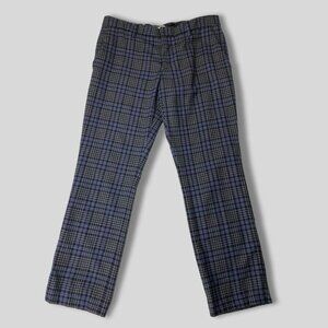 MIU MIU Wool Plaid Checkered Pants Size 46